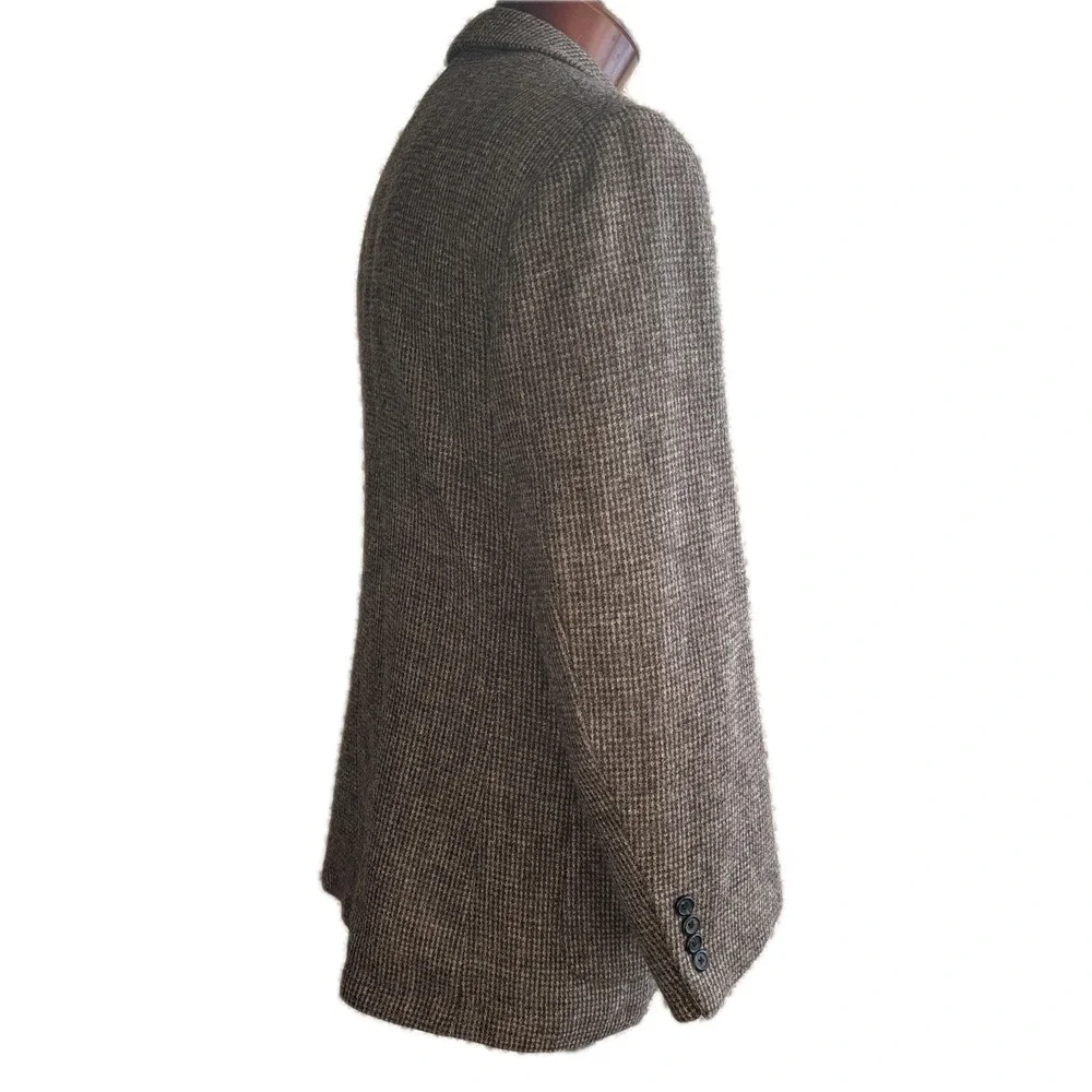NWOT Vintage The J. Peterman Wool Havana Blazer Sport Coat 44R Brown Made in USA